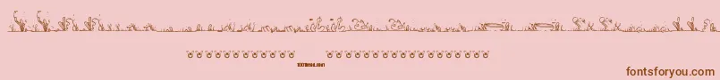 More about LalineaSea Font LalineaSea Font – Brown Fonts on Pink Background