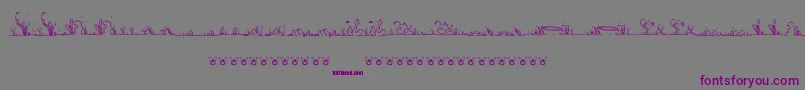 LalineaSea Font – Purple Fonts on Gray Background