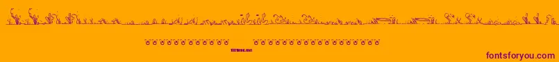 More about LalineaSea Font LalineaSea Font – Purple Fonts on Orange Background