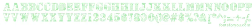 Camouflaged Font – Green Fonts