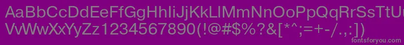 Czcionka PragmaticaBookReg – szare czcionki na fioletowym tle