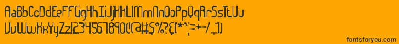 EuphoricBrk Font – Black Fonts on Orange Background