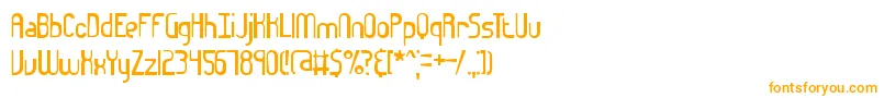 フォントEuphoricBrk – 白い背景にオレンジのフォント