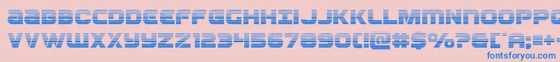 Ozdagrad Font – Blue Fonts on Pink Background