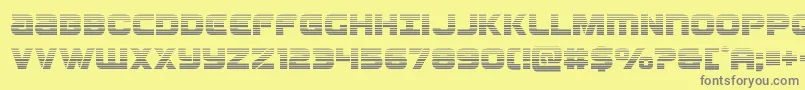 Ozdagrad Font – Gray Fonts on Yellow Background