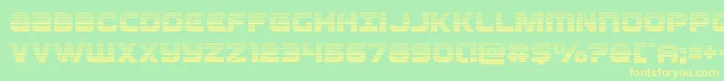 Ozdagrad Font – Yellow Fonts on Green Background