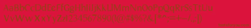 Magnificent Font – Brown Fonts on Red Background
