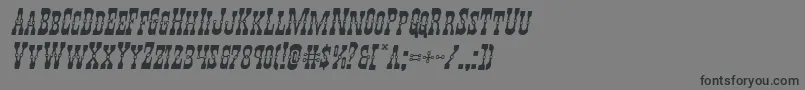 フォントYoungerbrosexpandital – 黒い文字の灰色の背景