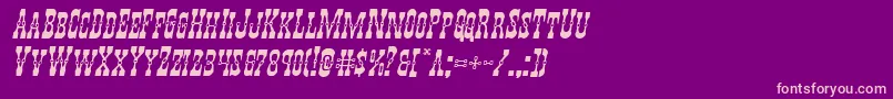 Youngerbrosexpandital Font – Pink Fonts on Purple Background