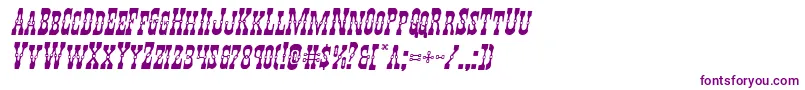 Police Youngerbrosexpandital – polices violettes sur fond blanc