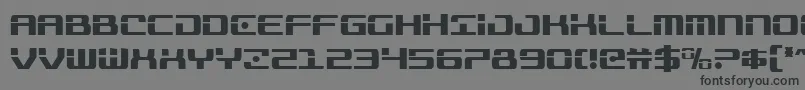 フォントTrooperscond – 黒い文字の灰色の背景