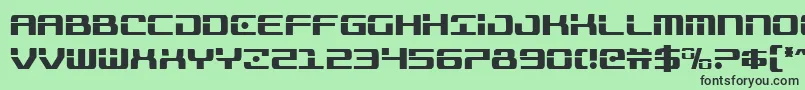 Шрифт Trooperscond – чёрные шрифты на зелёном фоне