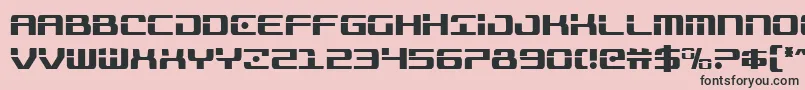 Шрифт Trooperscond – чёрные шрифты на розовом фоне