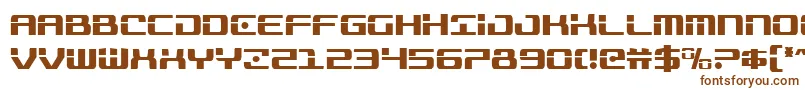 Trooperscond-fontti – ruskeat fontit valkoisella taustalla