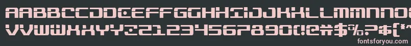 Trooperscond Font – Pink Fonts on Black Background
