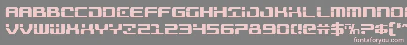 フォントTrooperscond – 灰色の背景にピンクのフォント
