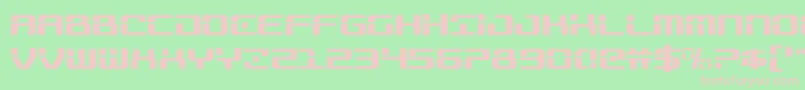 Шрифт Trooperscond – розовые шрифты на зелёном фоне