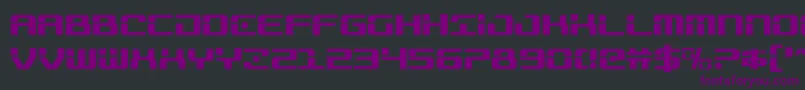 Шрифт Trooperscond – фиолетовые шрифты на чёрном фоне