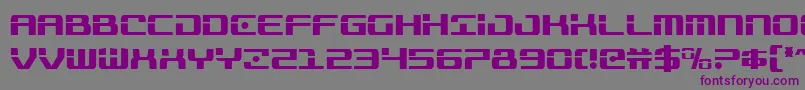 Шрифт Trooperscond – фиолетовые шрифты на сером фоне