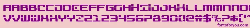 Trooperscond Font – Purple Fonts on Pink Background