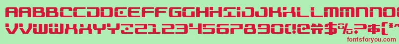 Trooperscond Font – Red Fonts on Green Background