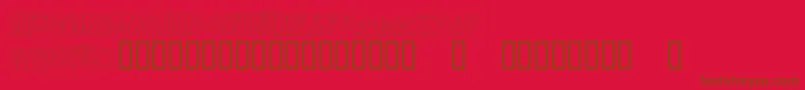 OnTheEdge Font – Brown Fonts on Red Background
