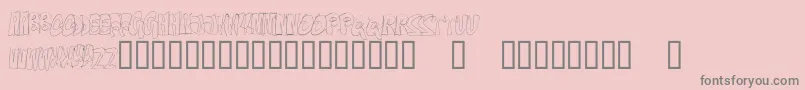 OnTheEdge-Schriftart – Graue Schriften auf rosa Hintergrund
