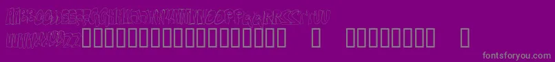 OnTheEdge Font – Gray Fonts on Purple Background