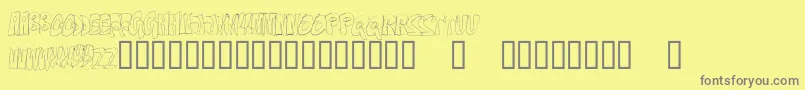 OnTheEdge Font – Gray Fonts on Yellow Background