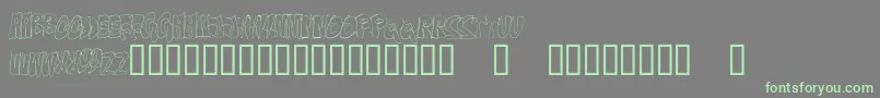 OnTheEdge Font – Green Fonts on Gray Background