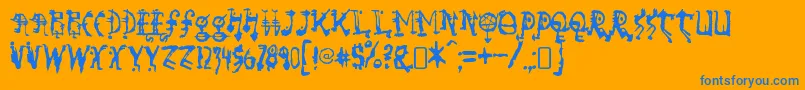 More about SorundownRegular Font SorundownRegular Font – Blue Fonts on Orange Background