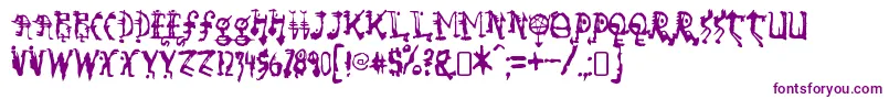 SorundownRegular Font – Purple Fonts on White Background