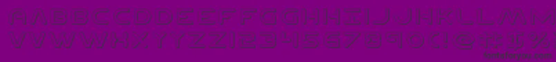 Planetn3D Font – Black Fonts on Purple Background