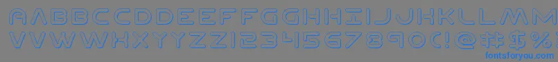 Planetn3D Font – Blue Fonts on Gray Background
