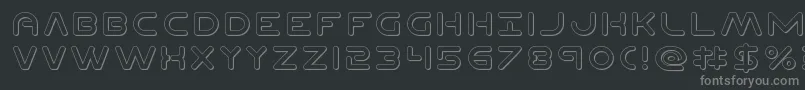 Planetn3D Font – Gray Fonts on Black Background