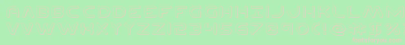 Planetn3D Font – Pink Fonts on Green Background