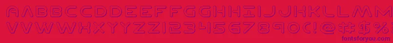 fuente Planetn3D – Fuentes Moradas Sobre Fondo Rojo