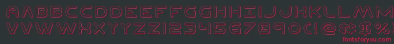 fuente Planetn3D – Fuentes Rojas Sobre Fondo Negro
