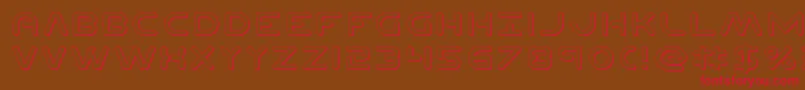 Planetn3D Font – Red Fonts on Brown Background
