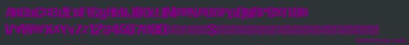 Zombiestate Font – Purple Fonts on Black Background