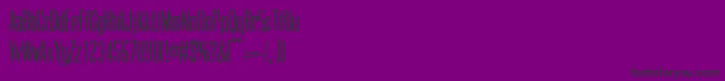 CogswellcondensedRegular Font – Black Fonts on Purple Background