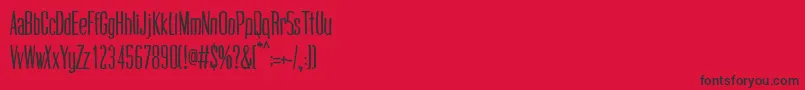 CogswellcondensedRegular Font – Black Fonts on Red Background