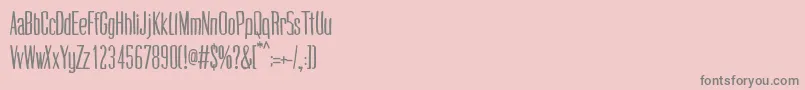 CogswellcondensedRegular Font – Gray Fonts on Pink Background