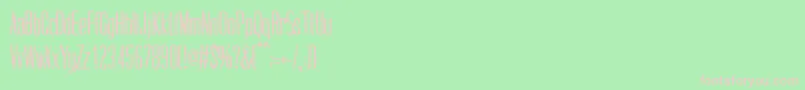CogswellcondensedRegular Font – Pink Fonts on Green Background