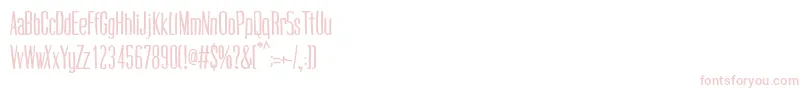 CogswellcondensedRegular Font – Pink Fonts on White Background