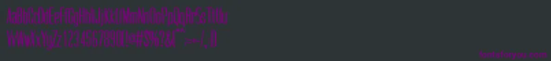 CogswellcondensedRegular Font – Purple Fonts on Black Background