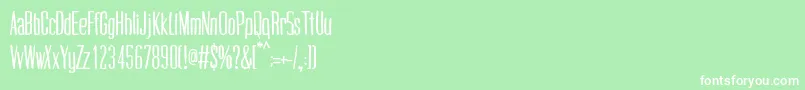 CogswellcondensedRegular Font – White Fonts on Green Background