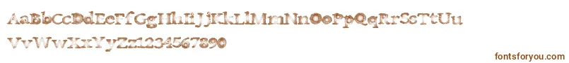 Шрифт Canadamist – коричневые шрифты на белом фоне