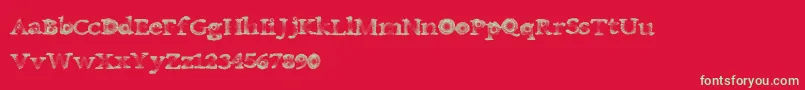 Canadamist Font – Green Fonts on Red Background