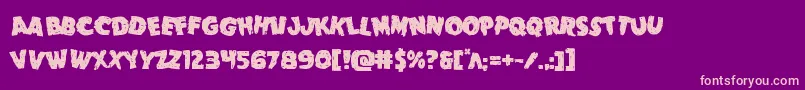 Goblincreeklean Font – Pink Fonts on Purple Background